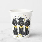 Abschluss Standard Poodle Hunde Pappbecher (Rückseite)