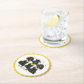 Abschluss Standard Poodle Hunde Untersetzer (Vor Ort)