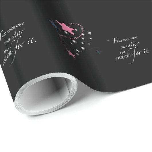Abschluss Star, Geschenk, Packpapier (Rolleneckpunkt)