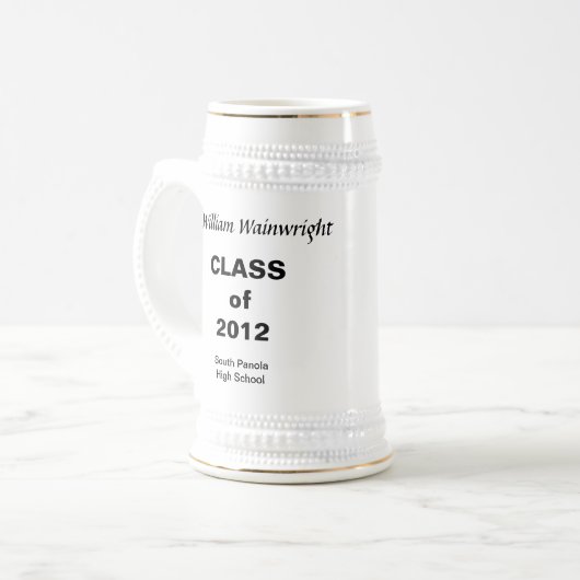 Abschluss Stein Bierglas (Vorderseite Links)