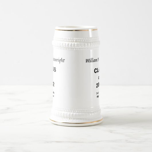 Abschluss Stein Bierglas (Mittel)