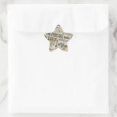 Abschluss Stern-Aufkleber (Tasche)