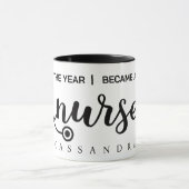 Abschluss Stethoskop Krankenschwester Schrift Kaff Tasse (Zentrum)