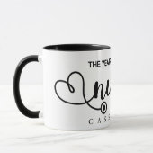 Abschluss Stethoskop Krankenschwester Schrift Kaff Tasse (Links)