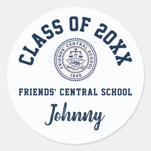 Abschluss Stickers Friends' Central School (Vorderseite)