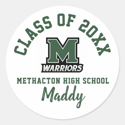 Abschluss Stickers Methacton High School, Custom (Vorderseite)