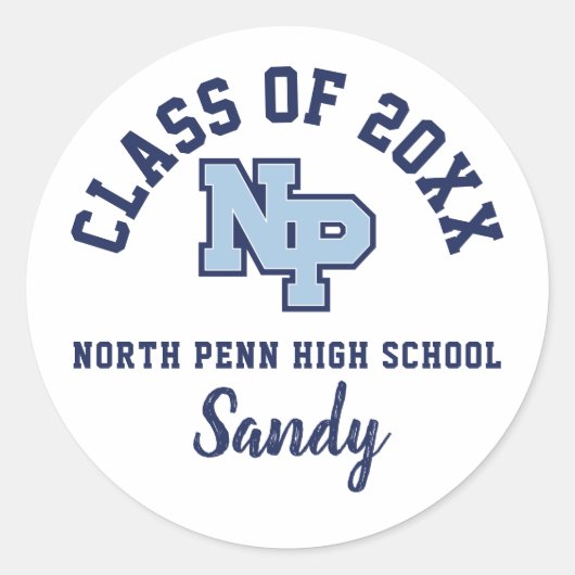 Abschluss Stickers North Penn High School, Custom (Vorderseite)