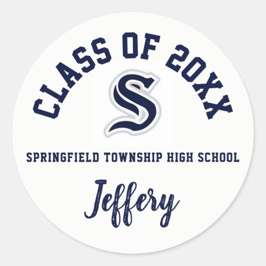 Abschluss Stickers Springfield High School (Vorderseite)