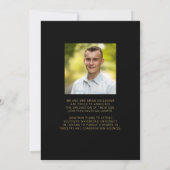 Abschluss Stilvolle Klasse 5 Foto benutzerdefinier Ankündigung (Rückseite)