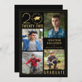 Abschluss Stilvolle Klasse 5 Foto benutzerdefinier Ankündigung (Vorne/Hinten)