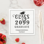 Abschluss Stilvolle Klassenfarben Jahr für Jahr Serviette (Beispiel)