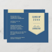 Abschluss Stole Einladung (Vorne/Hinten)