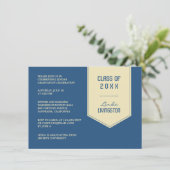 Abschluss Stole Einladung (Stehend Vorderseite)