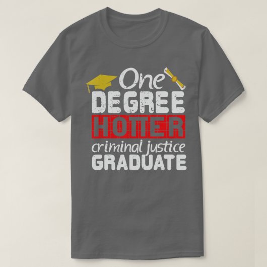 Abschluss Strafjustiz Großes Graduiertengeschenk T-Shirt (Design vorne)