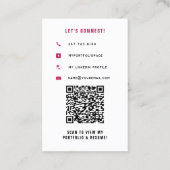 Abschluss Student School Networking Modern Visitenkarte (Rückseite)