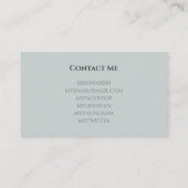 Abschluss-Studenten-Schulvernetzungs-modernes Foto Visitenkarte (Rückseite)