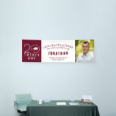 Abschluss Stylish 2021 Typografy Foto Maroon Banner (Messeveranstaltung)