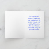 Abschluss Sunrise Card Karte (Innenseite)