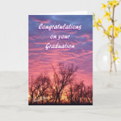 Abschluss Sunrise Card Karte (Gelbe Blume)