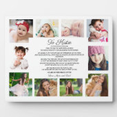 Abschluss Tag 10 Foto zu Tochter Fotoplatte (Vorderseite)