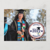 Abschluss Tag Foto mit Jahr Postkarte (Vorderseite)