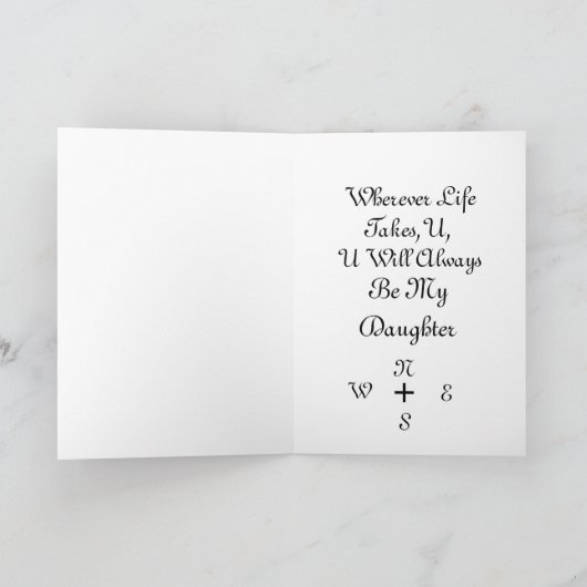 Abschluss-Tag Karte (Innenseite)