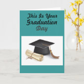 Abschluss-Tag Karte (Gelbe Blume)