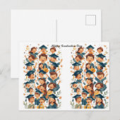 Abschluss-Tag Postkarte (Vorne/Hinten)