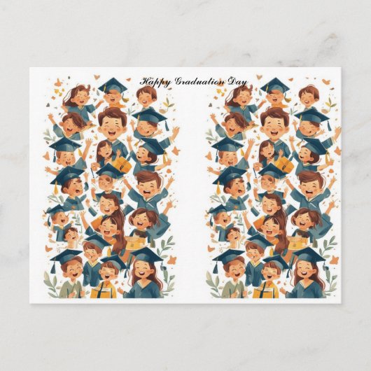 Abschluss-Tag Postkarte (Vorderseite)