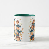 Abschluss-Tag Postkarte Tasse (Zentrum)