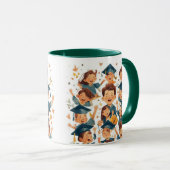 Abschluss-Tag Postkarte Tasse (VorderseiteRechts)
