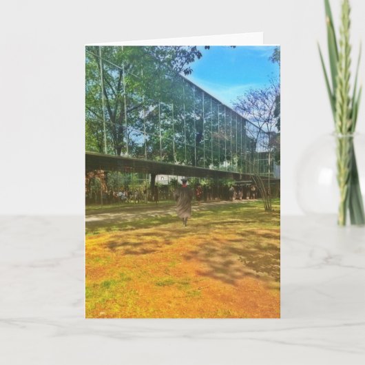 Abschluss-Tag, Uni, Mann Karte (Vorderseite)