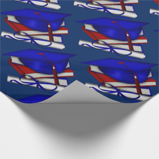 Abschluss-Tageskappen-Bücher u. Geschenkpapier (Ecke)