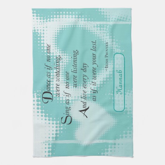 Abschluss-Tanz, Geschenk, Hannah Handtuch (Vertikal)