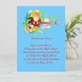 Abschluss-Tanzkarte Einladung (Stehend Vorderseite)