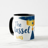 Abschluss Tasse - "Die Tassel war das Verderben we (Vorderseite Links)