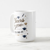 Abschluss Tasse - Elegantes Gold Cap (Vorderseite Links)