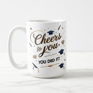 Abschluss Tasse - Elegantes Gold Cap