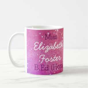 Abschluss-Tasse Fräulein-(Ihr Name) B.Ed (Hons) Kaffeetasse