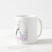 Abschluss-Tasse für sie - Klasse 2025 | Niedlich Kaffeetasse (VorderseiteRechts)