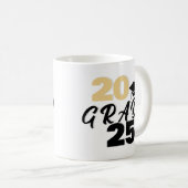 Abschluss Tasse, Jahr, Text, Klasse, Grad Kaffeetasse (VorderseiteRechts)