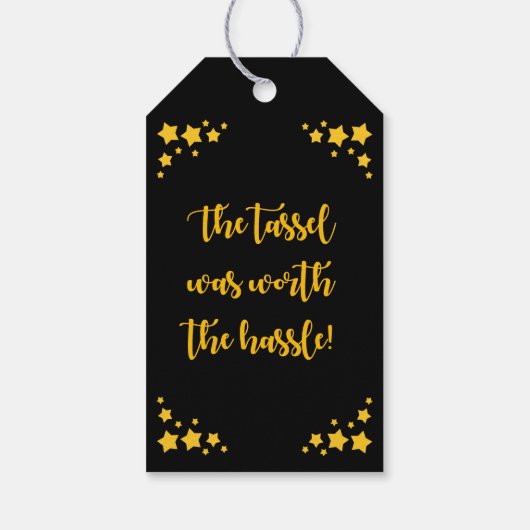 Abschluss Tassel Hassle Vielen Dank für Ihr Intere Geschenkanhänger (Rückseite)