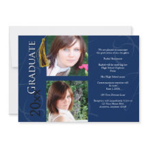 Abschluss Tassel in Blauer Ankündigung