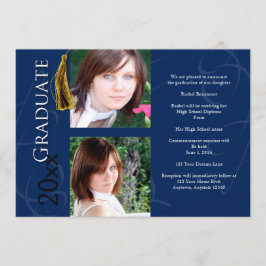 Abschluss Tassel in Blauer Ankündigung