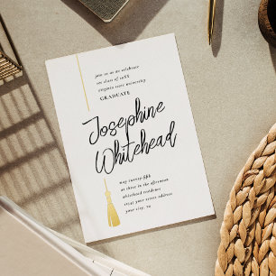 Abschluss Tassel Modernes Party Einladung