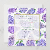 Abschluss Tea Daughter Lila Lilacs Einladung (Vorderseite)