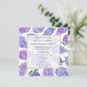 Abschluss Tea Daughter Lila Lilacs Einladung (Stehend Vorderseite)