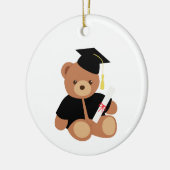 Abschluss Teddy Bar Keramik Ornament (Links)