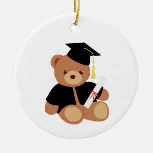 Abschluss Teddy Bear Keramik Ornament