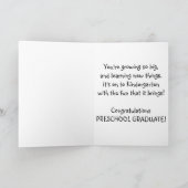 Abschluss-Teddybär Bär Karte (Innenseite)